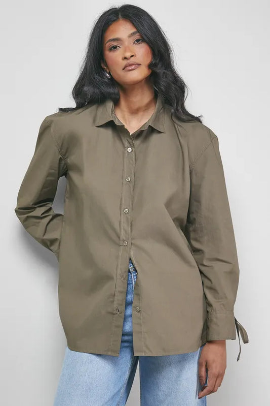 Oversized Bow Back Shirt